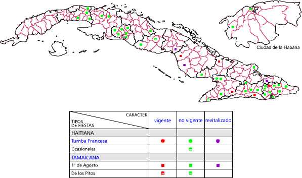 carte des implantations