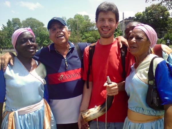 Avec l'auteur et A. Alarcon