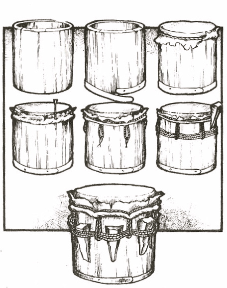 Etapes de construction du tambour 